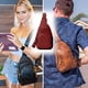 thumbnail image 5 of Mini bolso cruzado versátil, bolso de pecho de gran capacidad de PU simple para mujer, 5 of 5