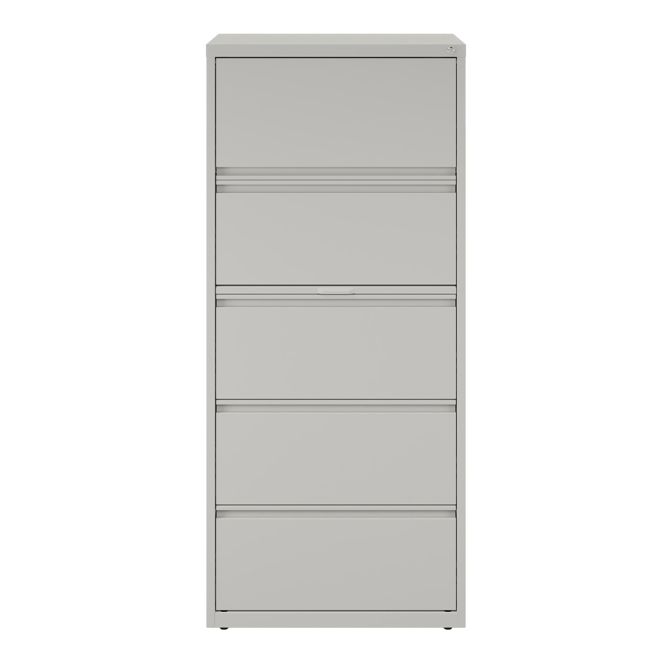 Hirsh 30 inch Wide 5 Drawer Metal Lateral File Cabinet for Home and Office, Holds Letter, Legal and A4 Hanging Folders, Gray
