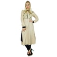 thumbnail image 1 of Bimba Kurti Classique Beige pour Femmes Manches Longues Formelle Tunique en Rayonne, 1 of 6