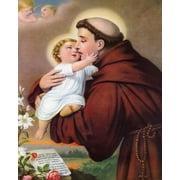 Catholic print picture - ST ANTHONY 76 - 8" x 10" ready to be framed