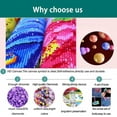 thumbnail image 6 of Yeesam Art 5D DIY Diamond Painting Kit Valentine's Day Red Flowers Cross Stitch Full Drill Rhinestone Embroidery Craft for Home Wall Decor Gift, 6 of 6