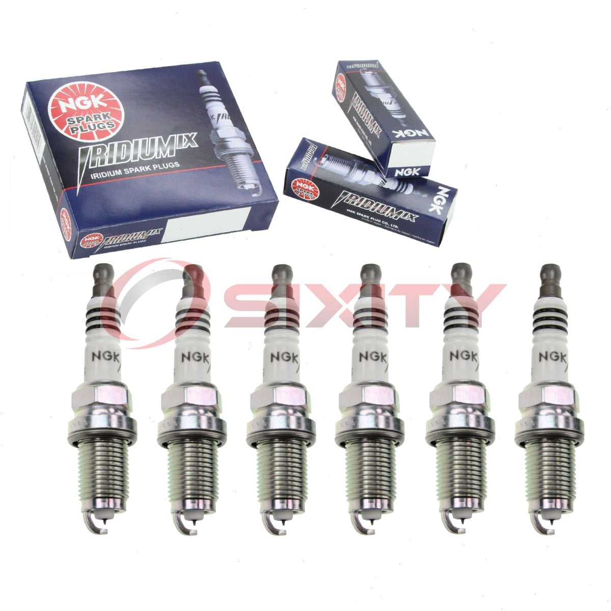 6 pc NGK 94553 Iridium IX Spark Plugs for Ignition Wire Secondary