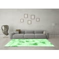 thumbnail image 3 of Ahgly Company Indoor Round Abstract Emerald Green Modern Area Rugs, 8' Round, 3 of 4
