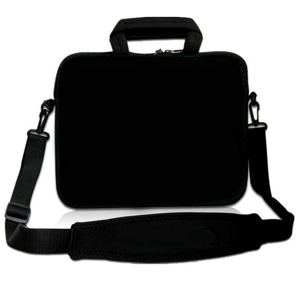 RICHEN 11 11.6 12 12.5 13 inches Laptop/Chromebook/Notebook PC Messenger Bag Tablet Travel Handle Case Neoprene with Shoulder Strap (11-13.3 inch, Pure Black)