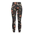 thumbnail image 5 of Renewold Butterfly Flower Leaf Moon Womens Leggings with Pockets High Waist Hip Lift Tummy Control Pocket Yoga Pants Buttery Soft Stretchy Workout Yoga Pants with Plus Size, 3XL, 5 of 8