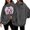Dark Gray, variant on Casual Oversized Hooded Sweatshirt Soft Pullover With Front Pocket For Wear