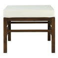 thumbnail image 5 of Walker Edison Modular Outdoor Acacia L/R Chairs + Ottoman - Dark Brown, 5 of 13