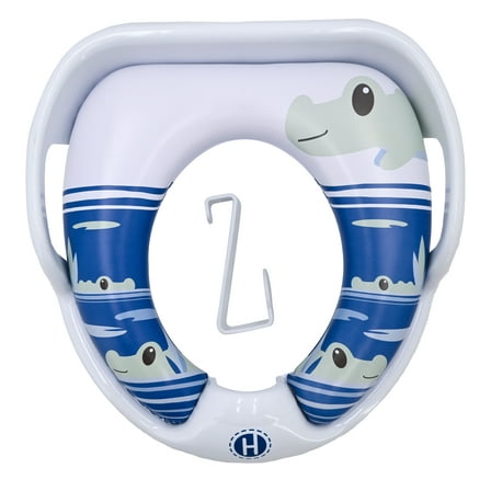 Hopscotch Lane Gator Soft Potty Training Seat with Storage Hook & Handles, Toddlers Ages 12  Months