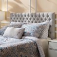 thumbnail image 1 of Jezebel Light Grey Fabric Queen/ Full Headboard, 1 of 4