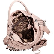 Amerileather Studded Tutu Leather Handbag