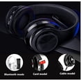 thumbnail image 2 of Fragolucyou Auriculares Inalámbricos Bluetooth-Luces Coloridas, Gran Capacidad de Batería, Plegables, Bluetooth 5.0, Alcance de 10 m, Sonido Envolvente Estéreo, Micrófono Incorporado, Cómodas Orejas F, 2 of 5