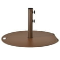 thumbnail image 1 of Gymax Base Lestée Ronde pour Parasol de Patio 50 Lb avec 3 Adaptateurs Brun, 1 of 10