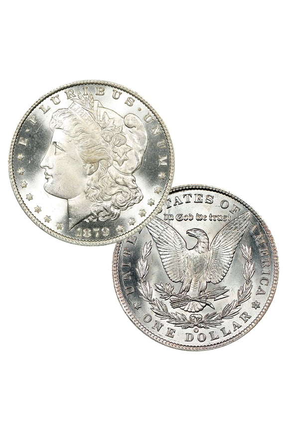 USA 1879 O Morgan 90% Silver Dollar Coin - $1 Brilliant Uncirculated Condition