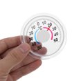 thumbnail image 4 of 4Set Transparent Round Plastic Temperature Gauge for Indoor Outdoor Weather Monitor, 4 of 8