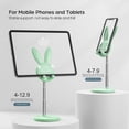 thumbnail image 2 of Cute Bunny Phone Stand, Angle Height Adjustable Cell Phone Stand For Desk, Thick Case Friendly Phone Holder Stand, Compatible With Iphone, Kindle, Ipad, Switch, Tablets, All Phones, 2 of 7