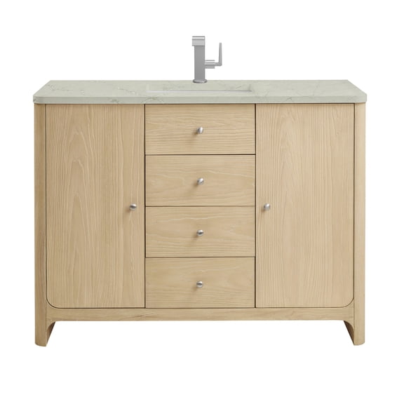 James Martin Vanities D125-V48-CSD-3VSL Gracyn 48" Free Standing Single Basin Poplar Wood
