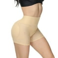 thumbnail image 4 of Defitshape Women's Shapewear Shorts Butt Lifter Padded Underwear Mesh High Waisted Tummy Control Body Shaper Panties Hip Dip Hip Enhancer Nude1 4-6, 4 of 5