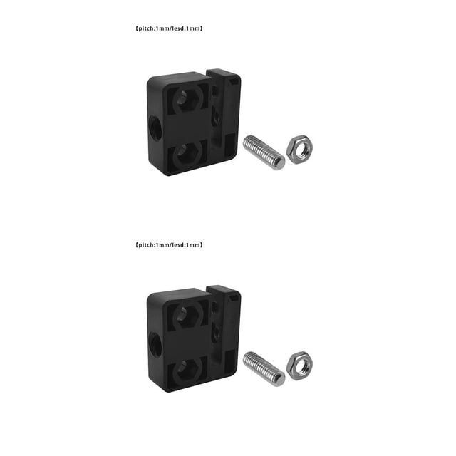 Tholdsy Accesorios de impresora 3D T tipo anti-retroceso T8 tornillo 8 mm POM cuadrado T8 tuerca No.01 2piezas
