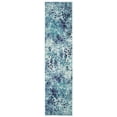 thumbnail image 3 of SAFAVIEH Madison Candelario Abstract Polka Dots Runner Rug, Turquoise/Navy, 2'2" x 14', 3 of 10