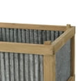 thumbnail image 4 of Planter - Weathered Brown, Galvanized Gray, 4 of 4