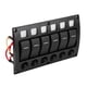 thumbnail image 5 of Panel de interruptor de palanca Jadeshay 6P 12/24V Negro LED Rojo, 5 of 8