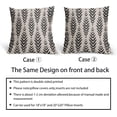 thumbnail image 5 of Boho Pillow Covers 18x18 Set of 2 Bohemian Ethnic Black Geometric Herringbone Print Decorative Throw Pillows Outdoor Pillowcase Square Linen Farmhouse Cushion Case Decor for Couch Sofa Bed, 5 of 6