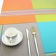 thumbnail image 3 of Juego de manteles individuales de PVC antideslizantes lavables resistentes al calor a rayas del arco iris manteles individuales para mesa de comedor vajilla de cocina 6 ANGGREK Otros, 3 of 7