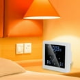thumbnail image 2 of 5 Inch Wall Mounted Shower Clock Digital Timer Alarm Clock Temperature Humidity Display Suction Cup Home Desktop Creative Timer Waterproof Home Bathroom[white], 2 of 9