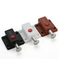 thumbnail image 3 of 10Pcs Plastic Cabinet Push Button Spring Load Automatic Door Bolt Latches Lock, 3 of 5
