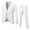 White, variant on Men’s Suit Slim 3 Piece Suit Business Wedding Party Jacket Vest & Pants Coat