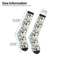thumbnail image 5 of Fotbe Dinosaur print Women's Men's Novelty Crew Socks Cotton Socks Knee High Socks for Walking,Running,Nurses,Pregnancy, 5 of 9