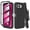 Black, variant on Thousandgear Designed for T-Mobile REVVL 8 5G / REVVL 8 / TMRV085G Case, Not for REVVL 8 Pro, Built-in Screen Protector Belt Clip Holster Rugged Cover - Green