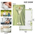 thumbnail image 6 of Yayeee 100% Cotton Hand Towels for Bathroom 16" x 28" Soft Absorbent Kitchen Towel, Light Green Martini, 6 of 7