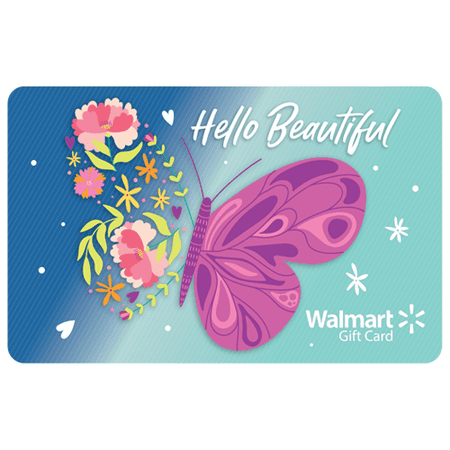 Floral Butterfly Walmart eGift Card [Email Delivery]