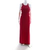 Pre-owned|HALSTON Womens Fuchsia Twist Gown Pink Size 8 12161938
