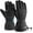 Black, variant on Waterproof Mens Ski Gloves Winter Warm 3M Thinsulate Snowboard Snowmobile Cold Weather Gloves