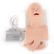 Anqidi PVC Intubation Manikin Study Teaching Model, Adult Oral Nasal Intubation Airway Management Trainer Tracheal Simulator 220V