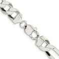 thumbnail image 3 of Primal Silver Sterling Silver 9.5mm Polished Flat Figaro Chain, 3 of 4