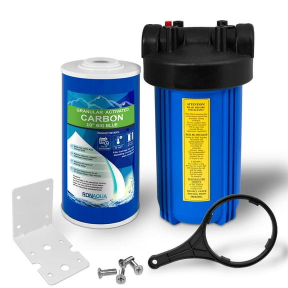 10" Big Blue Whole House Water Filter with GAC Water Filter
