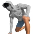 thumbnail image 4 of Long Sleeve Sun Shirt Men UPF 50+ Sun Protection Jacket Zip Up Lightweight Shirts Running Fishing Hiking Outdoor, 4 of 7