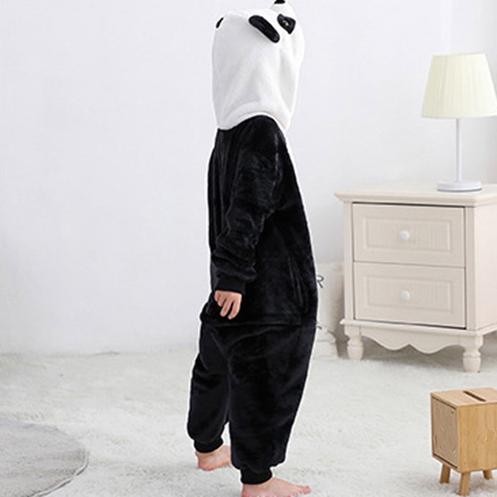 CUZIBR Baby Boys Girls Rabbit Animal Winter Romper Jumpsuit Oneise One-Pieces Hoodie Long Sleeve Sets Outfits Leisure Dailywear For Toddler,Black,7-8 Years