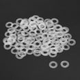 thumbnail image 2 of Uxcell 16mm O.D. 0.9mm Thick Nylon Flat Washers for M8 Screw Bolt, 200 Count, 2 of 6