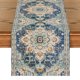 thumbnail image 2 of Camino de mesa Yoyauz estilo bohemio, color naranja y azul, estilo rústico, estilo granja, mágico, para cocina, comedor, decoración para el hogar, fiestas, 33 x 183 cm, 2 of 6