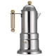thumbnail image 2 of BRI Cafetera exprés para estufa Moka Pot de acero inoxidable con válvula de seguridad 200 Ml, 2 of 10