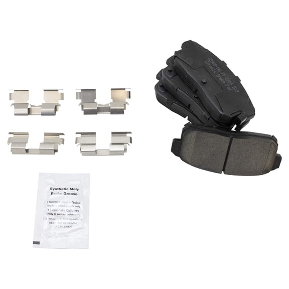 TRQ Rear Ceramic Brake Pad Kit for Infiniti I30 G20 Nissan Maxima Sentra BFA73175 Fits select: 2002-2004 INFINITI I35