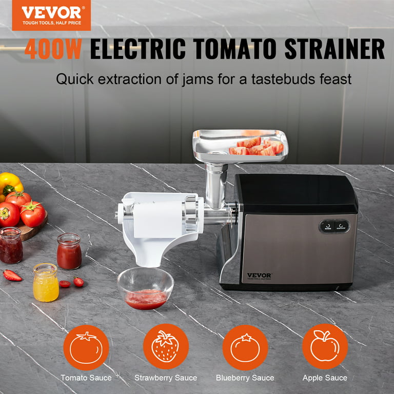 VEVOR Electric Tomato Strainer, 700W Tomato Sauce Maker Machine