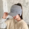 thumbnail image 2 of ievspot Women Winter Knitted Hat with Long Brim Thick Ear Protection Keep Warm Elastic Outdoor Cap Outdoor Peaked, 2 of 8