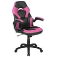 thumbnail image 3 of Emma + Oliver Gaming Racing PC Chair with Flip-up Arms, Pink/Black LeatherSoft, 3 of 16