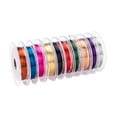 thumbnail image 3 of Shisuyan 10 Rolls Assorted Color Metal Copper Wire Flexible Artistic Jewelry Painted Beading Wire, 3 of 8