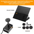 thumbnail image 3 of GOOHOCHY Solar Powered Fountain With Nozzles For Adjustable Water Flow Height For Garden Pond Fish Tank Hydroponic Systems, 3 of 7